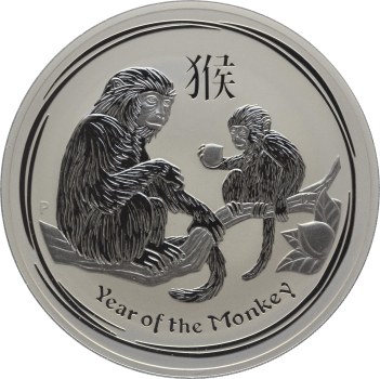 Australien 30 Dollars 2016 Year Of The Monkey - 1 kg Feinsilber
